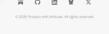 Rendered contrast evidence for © 2026 Product with Attitude. All rights reserved.