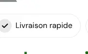 Rendered contrast evidence for Livraison rapide