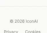 Rendered contrast evidence for © 2026 IconAI