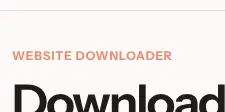 Rendered contrast evidence for Website downloader