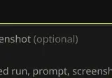 Rendered contrast evidence for (optional)