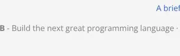 Rendered contrast evidence for - Build the next great programming language