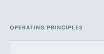 Rendered contrast evidence for Operating principles