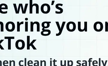Rendered design evidence for See who’s ignoring you on TikTok— then clean it up safely.