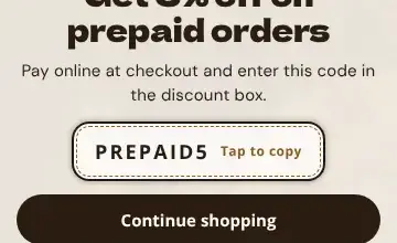 Rendered contrast evidence for × Pay online, save more Get 5% off on prepaid orders Pay online at checkout and