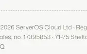 Rendered contrast evidence for ServerOS Cloud Ltd