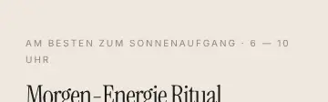 Rendered contrast evidence for AM BESTEN ZUM SONNENAUFGANG · 6 — 10 UHR