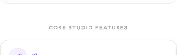 Rendered contrast evidence for Core Studio Features