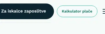 Rendered mobile overflow evidence for Za delodajalce Za iskalce zaposlitve Kalkulator plače
