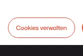 Rendered contrast evidence for Cookies verwalten