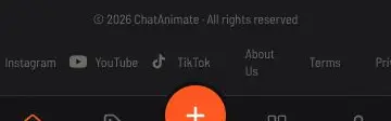 Rendered mobile overflow evidence for Instagram YouTube TikTok About Us Terms Privacy