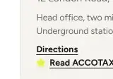 Rendered evidence for Directions