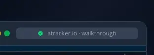 Rendered contrast evidence for atracker.io · walkthrough