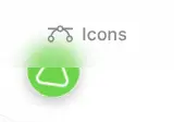 Rendered contrast evidence for Icons