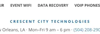 Rendered evidence for Crescent City Technologies