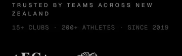 Rendered contrast evidence for 15+ CLUBS · 200+ ATHLETES · SINCE 2019