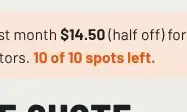 Rendered contrast evidence for 10 of 10 spots left.
