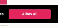 Rendered contrast evidence for Allow all