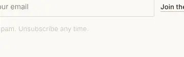 Rendered contrast evidence for No spam. Unsubscribe any time.
