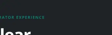 Rendered contrast evidence for Operator experience