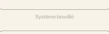Rendered contrast evidence for Système brouillé