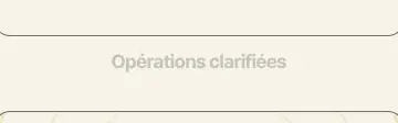 Rendered contrast evidence for Opérations clarifiées