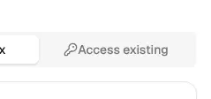 Rendered contrast evidence for Access existing