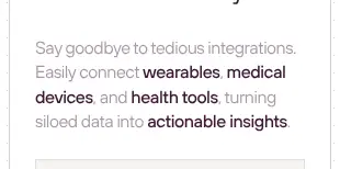 Rendered contrast evidence for Say goodbye to tedious integrations. Easily connect wearables, medical devices,