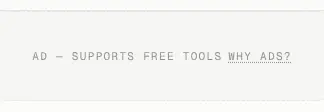 Rendered contrast evidence for Ad — supports free toolsWhy ads?