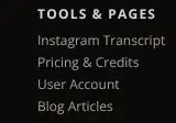 Rendered evidence for Pricing & Credits