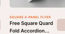 Rendered evidence for Category: Square 4-Panel Flyer