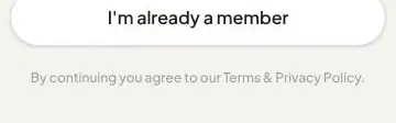 Rendered contrast evidence for By continuing you agree to our Terms & Privacy Policy.