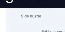 Rendered contrast evidence for Side hustle