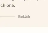 Rendered contrast evidence for Radish
