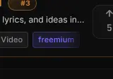 Rendered contrast evidence for freemium