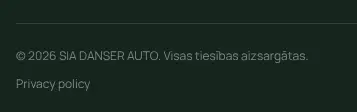 Rendered contrast evidence for © 2026 SIA DANSER AUTO. Visas tiesības aizsargātas.