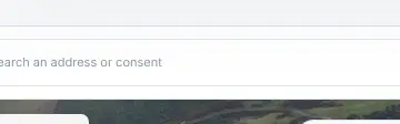 Rendered contrast evidence for Search an address or consent