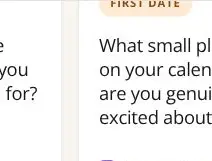 Rendered mobile overflow evidence for What small plan on your calendar are you genuinely excited about?