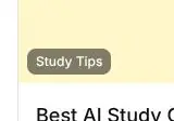 Rendered contrast evidence for Study Tips