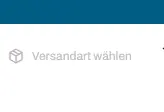 Rendered contrast evidence for Versandart wählen