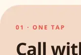 Rendered contrast evidence for 01 · One tap