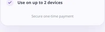 Rendered contrast evidence for Secure one-time payment