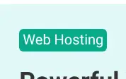 Rendered contrast evidence for Web Hosting
