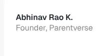 Rendered contrast evidence for Founder, Parentverse