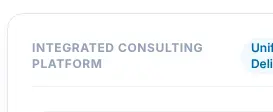 Rendered contrast evidence for Integrated Consulting Platform