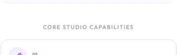 Rendered contrast evidence for Core studio capabilities