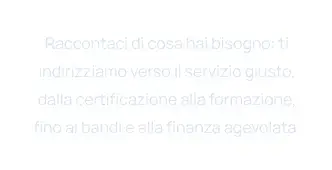 Rendered contrast evidence for Raccontaci di cosa hai bisogno: ti indirizziamo verso il servizio giusto, dalla