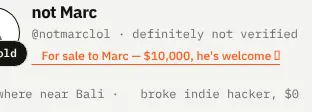 Rendered contrast evidence for 🏷️ For sale to Marc — $10,000, he's welcome →