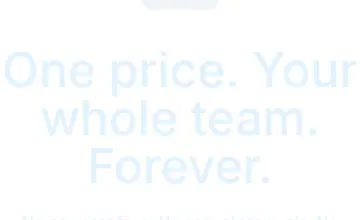 Rendered mobile overflow evidence for One price. Your whole team. Forever.